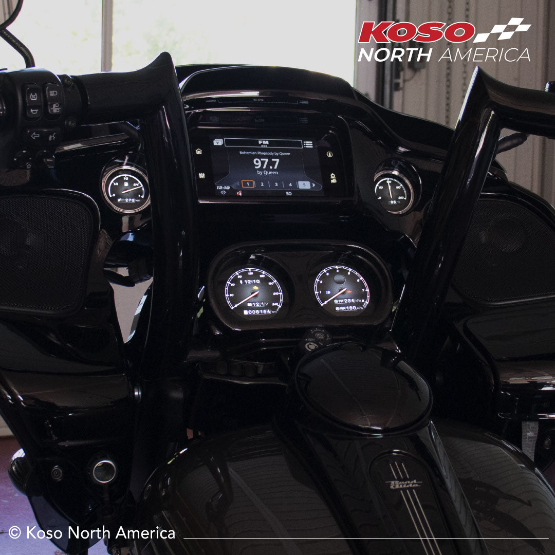 Koso HD-03X TFT Gauge Set for Harley-Davidson 2014-2023 models on 2022 Road Glide