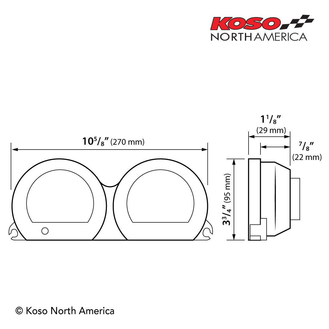 Koso HD-03X TFT Gauge Set for Harley-Davidson 2014-2023 models