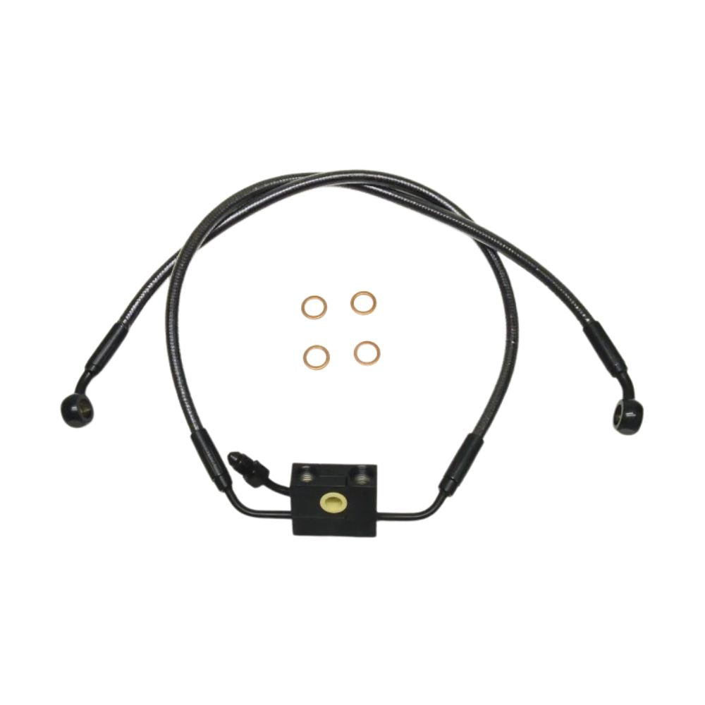 Braided Magnum Shielding 2018-Up Softail Lower Brakes Lines Dual Disc for +2 & +4 inches setup