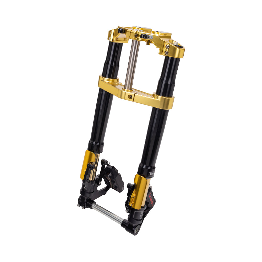 OG Gold 2014-2023 Touring Inverted Front End Complete kit Drop 1 inch
