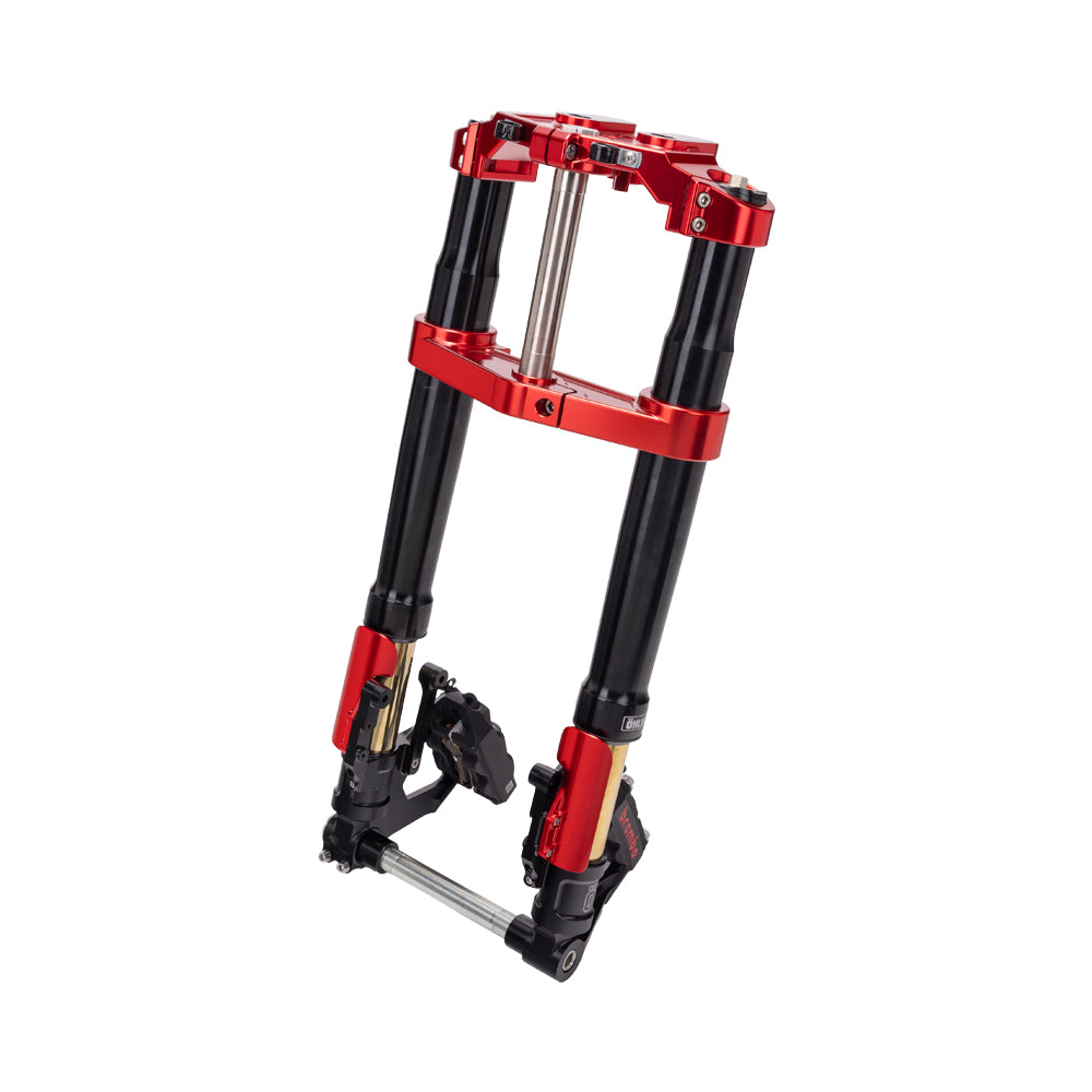 OG Red 2014-2023 Touring Inverted Front End Complete kit Drop 1 inch