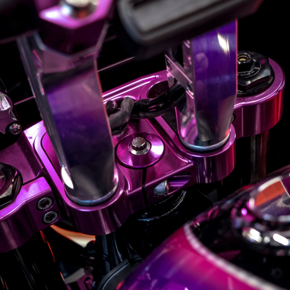 OG 2018-Up Softail 49mm Top Triple Tree installed on a 2021 Softail Standard FXST