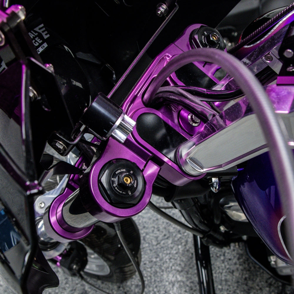 OG 2018-Up Softail 49mm Triple Trees kit installed on a 2021 Softail Standard FXST