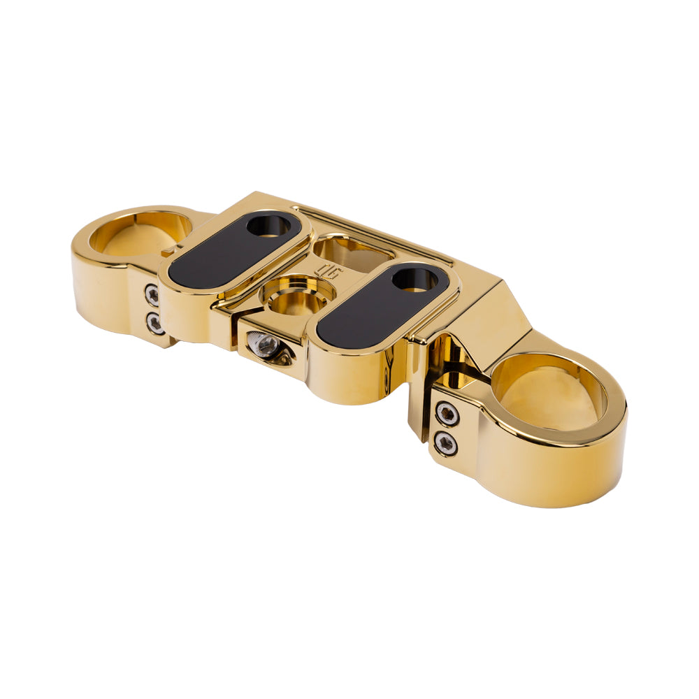 Gold Plating 2020-Up Softail Lowrider S & ST Drop 1" Top Triple Tree