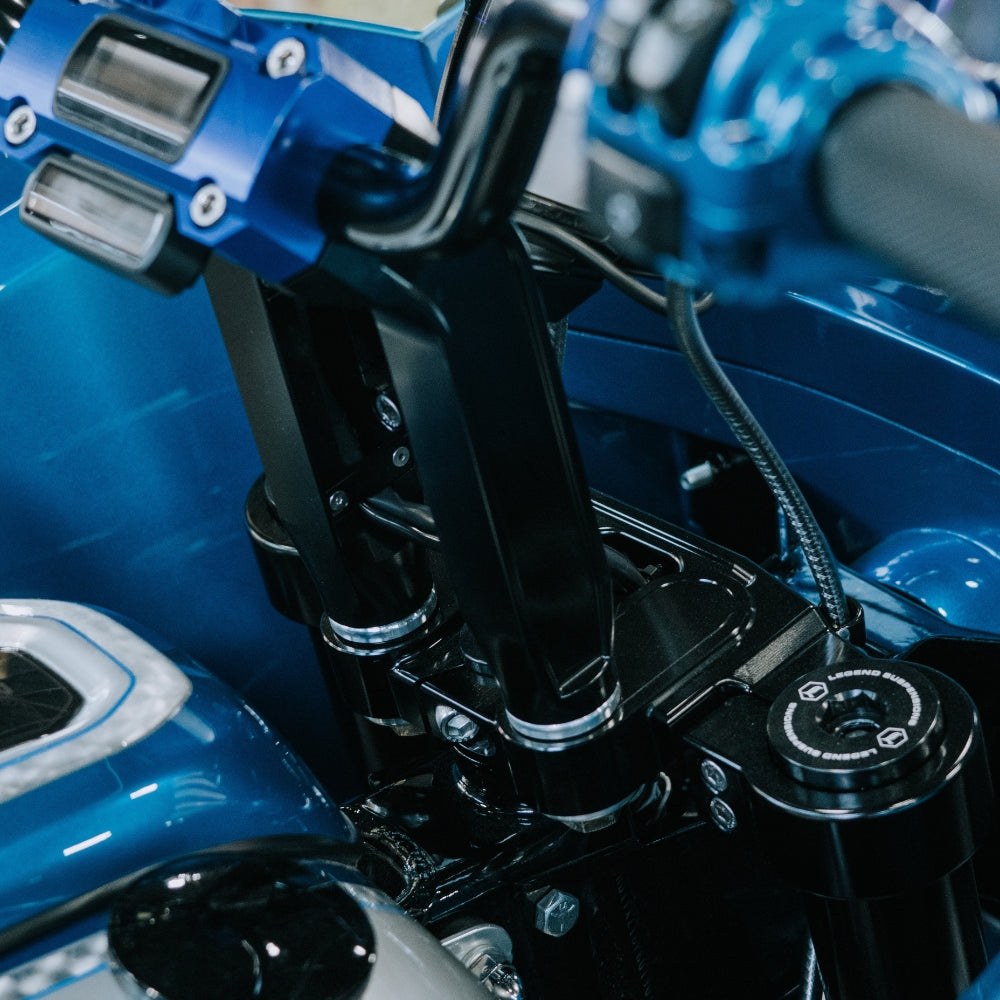 OG 2020-Up Softail Lowrider S & ST Top Triple Tree installed on a 2024 Softail Low Rider ST FXLRST