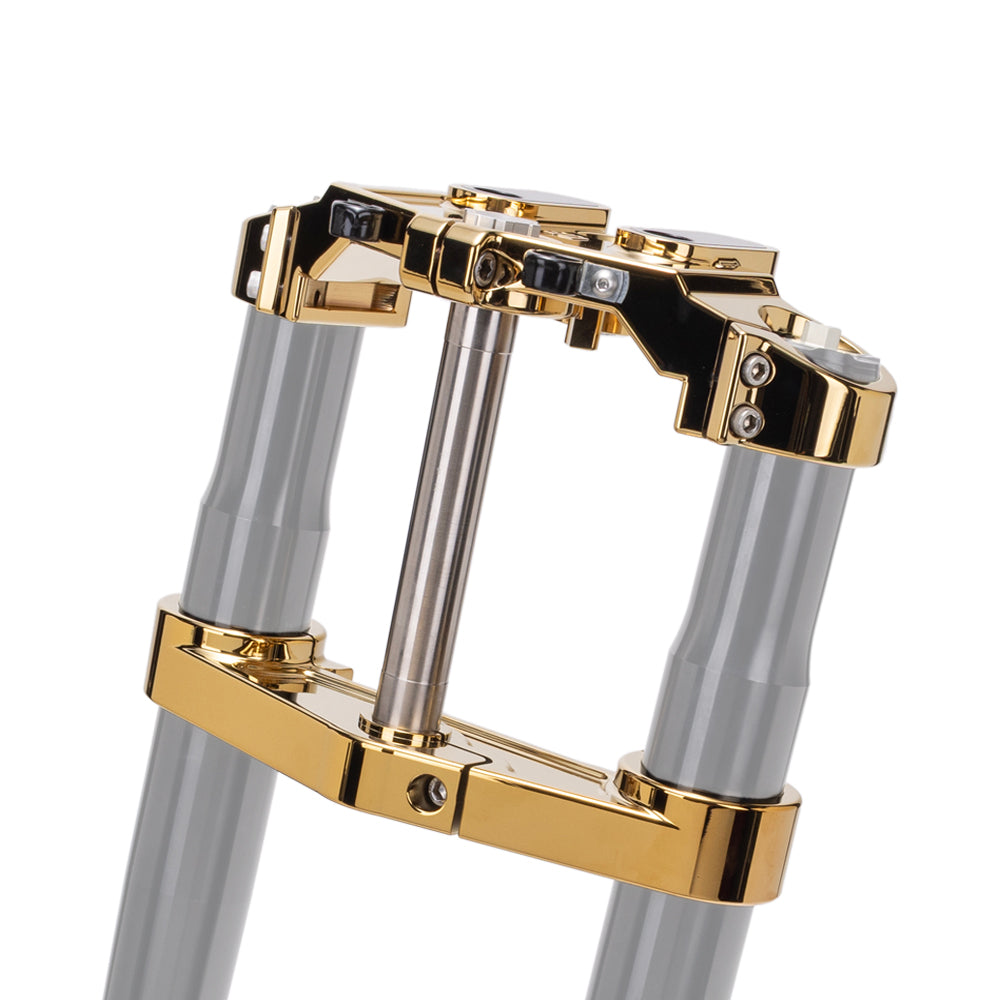 OG Gold Plating 2023-Up Touring CVO Triple Trees kit Drop 1 inch