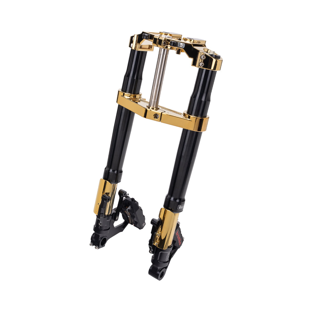 OG Gold Plating 2024-Up Touring Inverted Front End Complete kit Drop 1"