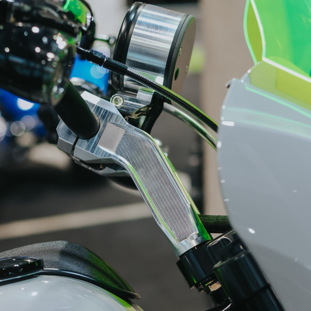 OG 6.5" Pull Back Risers installed on a 2025 Softail Low Rider S FXLRS