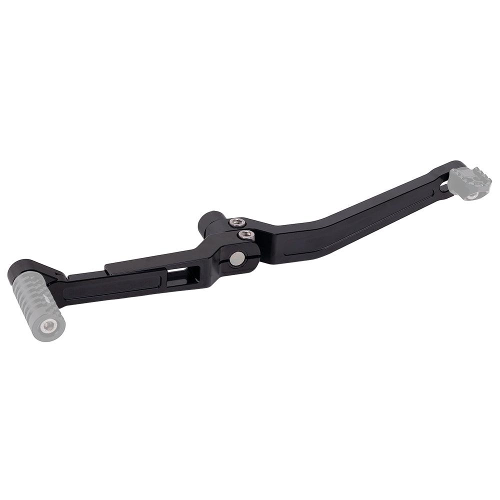 Black OG Adjustable Shift Levers Complete kit for Harley-Davidson Touring Models fully extended
