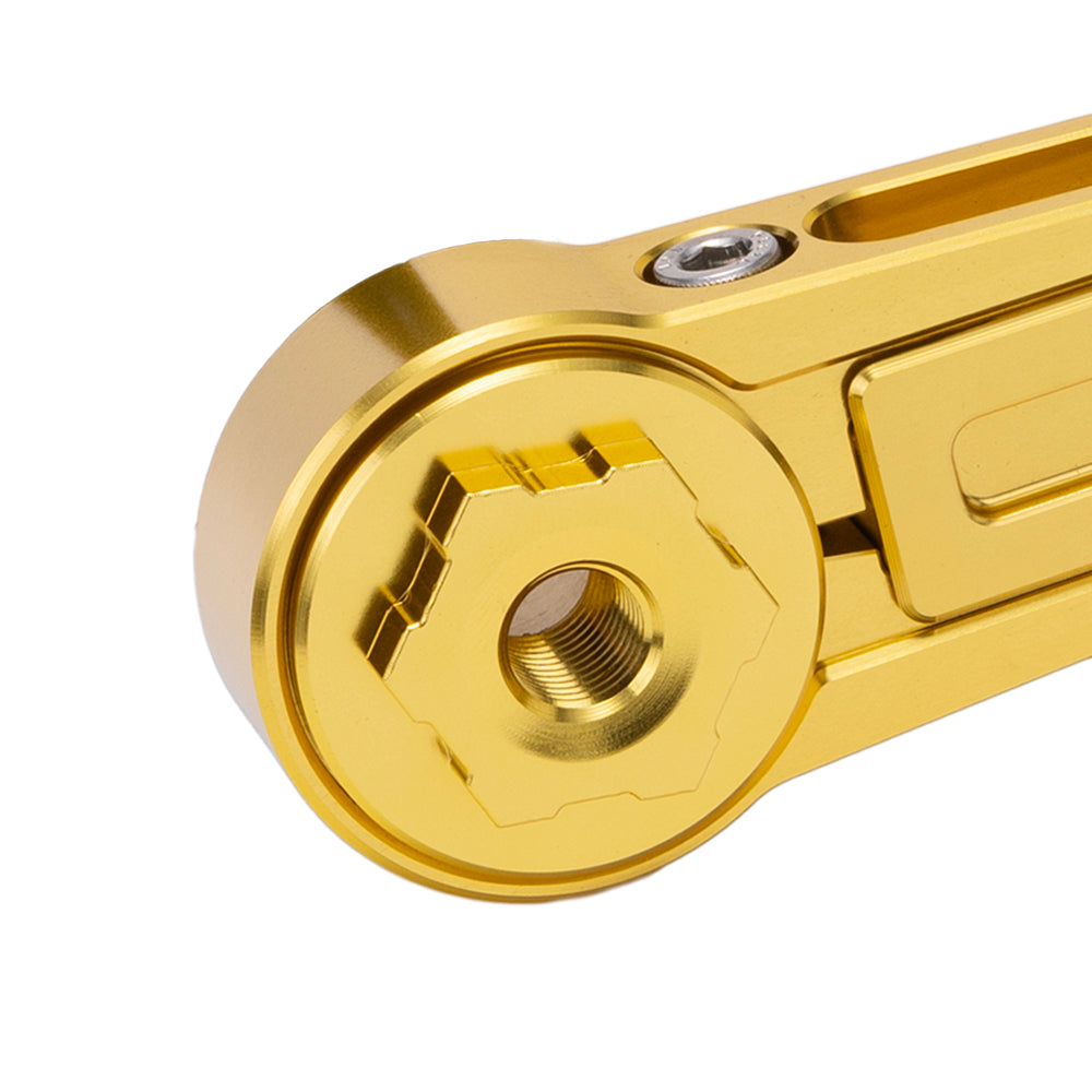 Gold Billet Pivot Cover for OG Adjustable Brake Arm Touring Models