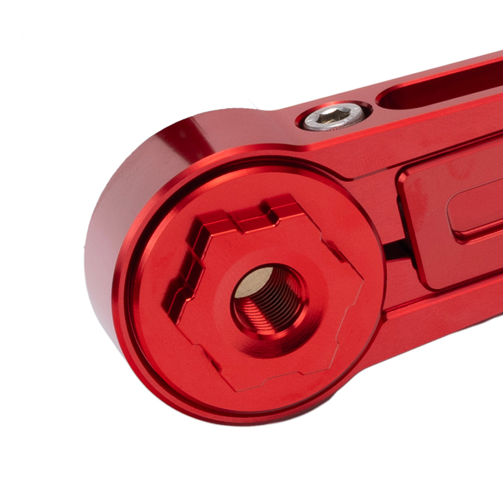 Red Billet Pivot Cover for OG Adjustable Brake Arm Touring Models