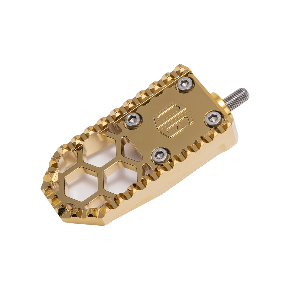 Gold Plating Harley Davidson Touring Bagger Mini Brake Pedal Gripper kit for Adjustable Brake Arm