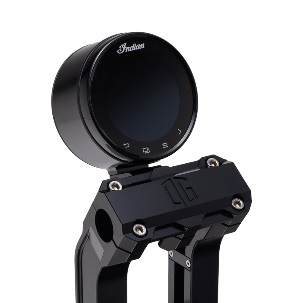 OG Indian Chief Billet Gauge Pod Rear Mount Black