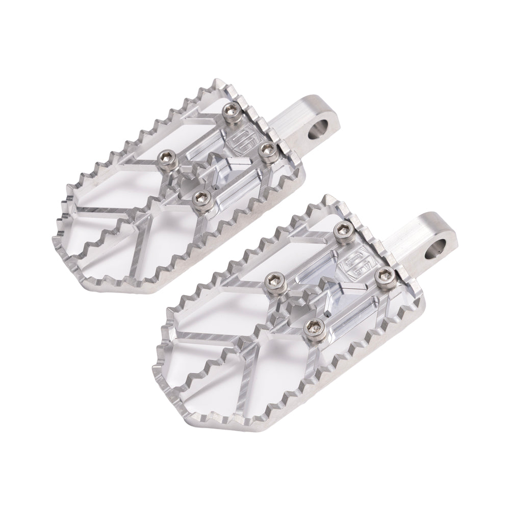 Raw on Aluminum Finish Motocross Style Harley Davidson Foot Peg OG Moto X Foot Pegs