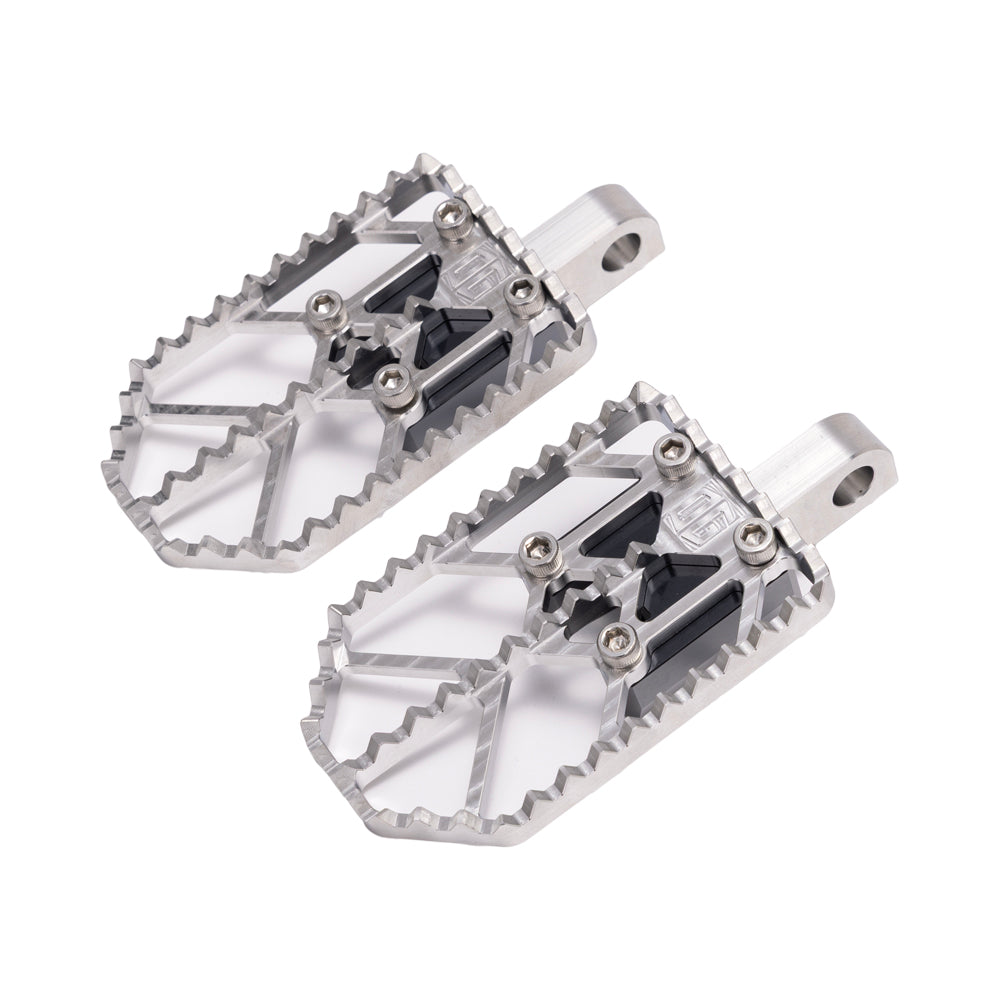 Raw on Black Motocross Style Harley Davidson Foot Peg OG Moto X Foot Pegs