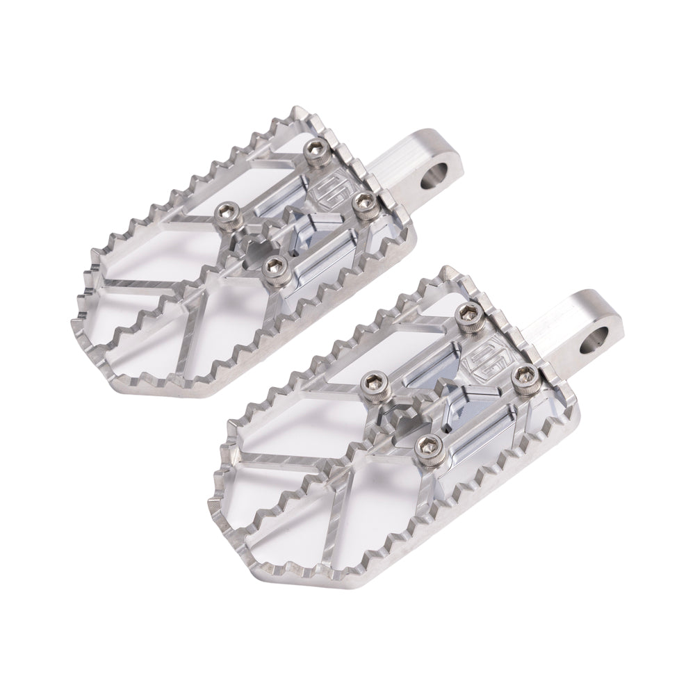 Raw on Chrome Motocross Style Harley Davidson Foot Peg OG Moto X Foot Pegs