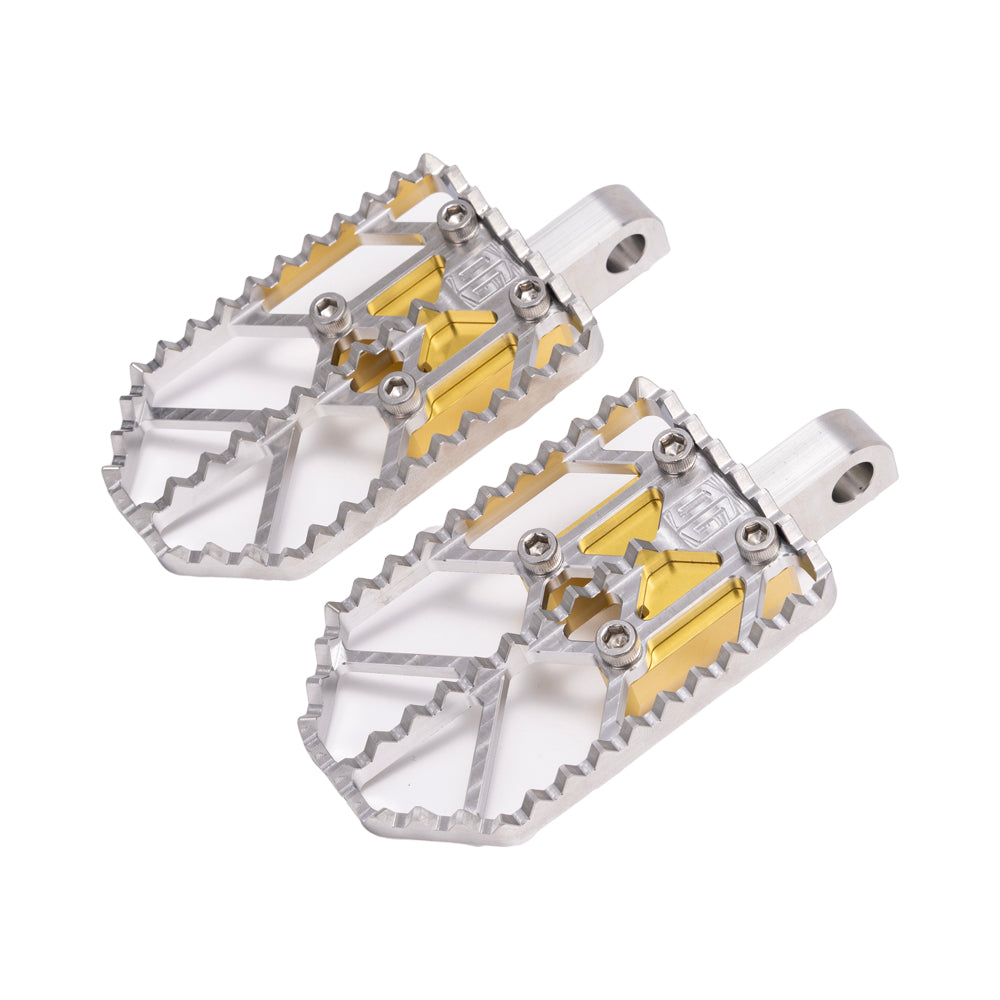 Raw on Gold Motocross Style Harley Davidson Foot Peg OG Moto X Foot Pegs