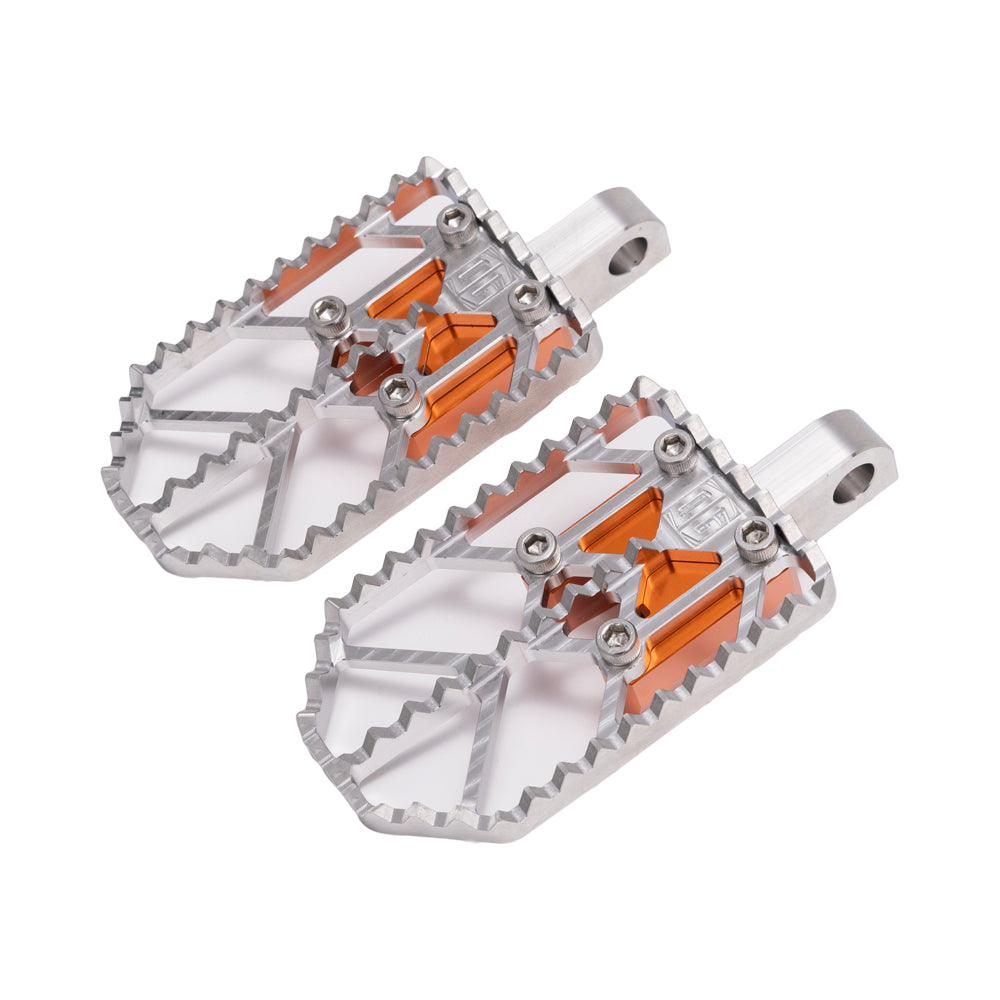 Raw on Orange Motocross Style Harley Davidson Foot Peg OG Moto X Foot Pegs