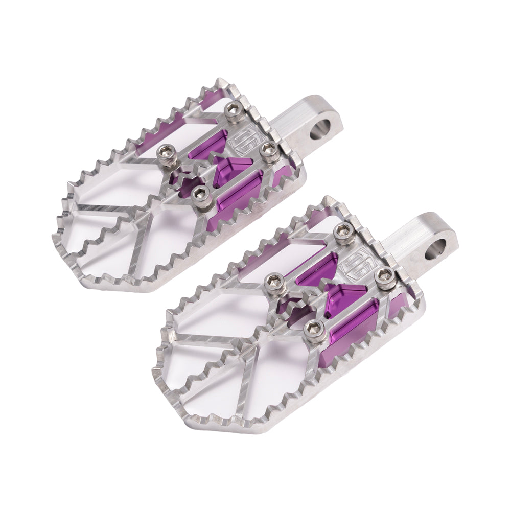 Raw on Purple Motocross Style Harley Davidson Foot Peg OG Moto X Foot Pegs