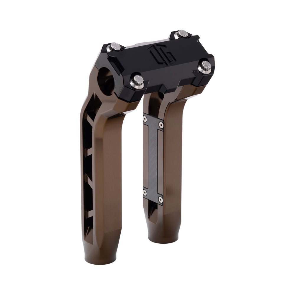 OG Bronze Performance 8.5 inch Pull Back Riser Legs with Black Performance Top Clamp
