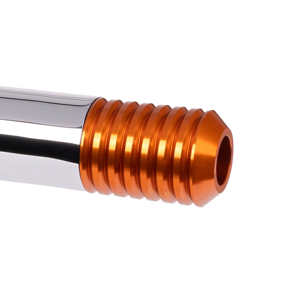 OG Replacement Billet Crash Bar Sliders Orange On Chrome