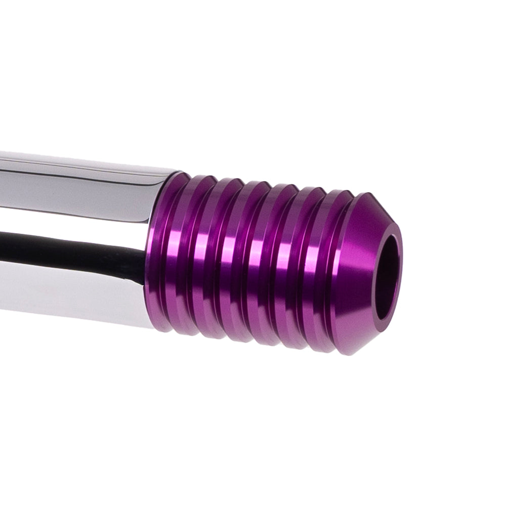 OG Replacement Billet Crash Bar Sliders Purple On Chrome