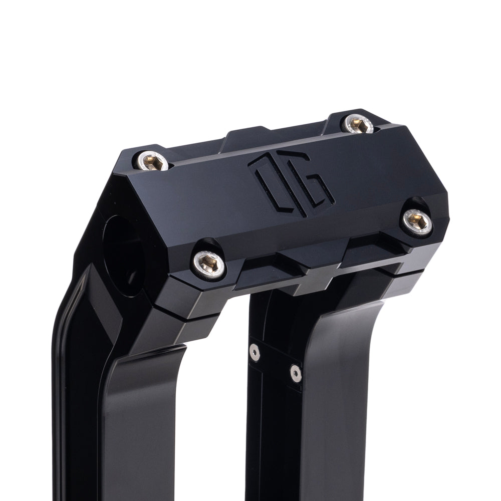 OG Black Risers Top Clamp on Black Riser