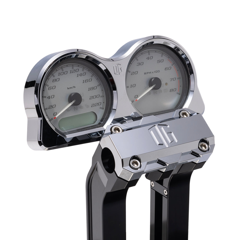 OG Chrome Road Glide Billet Gauges Bezel Rear Mount