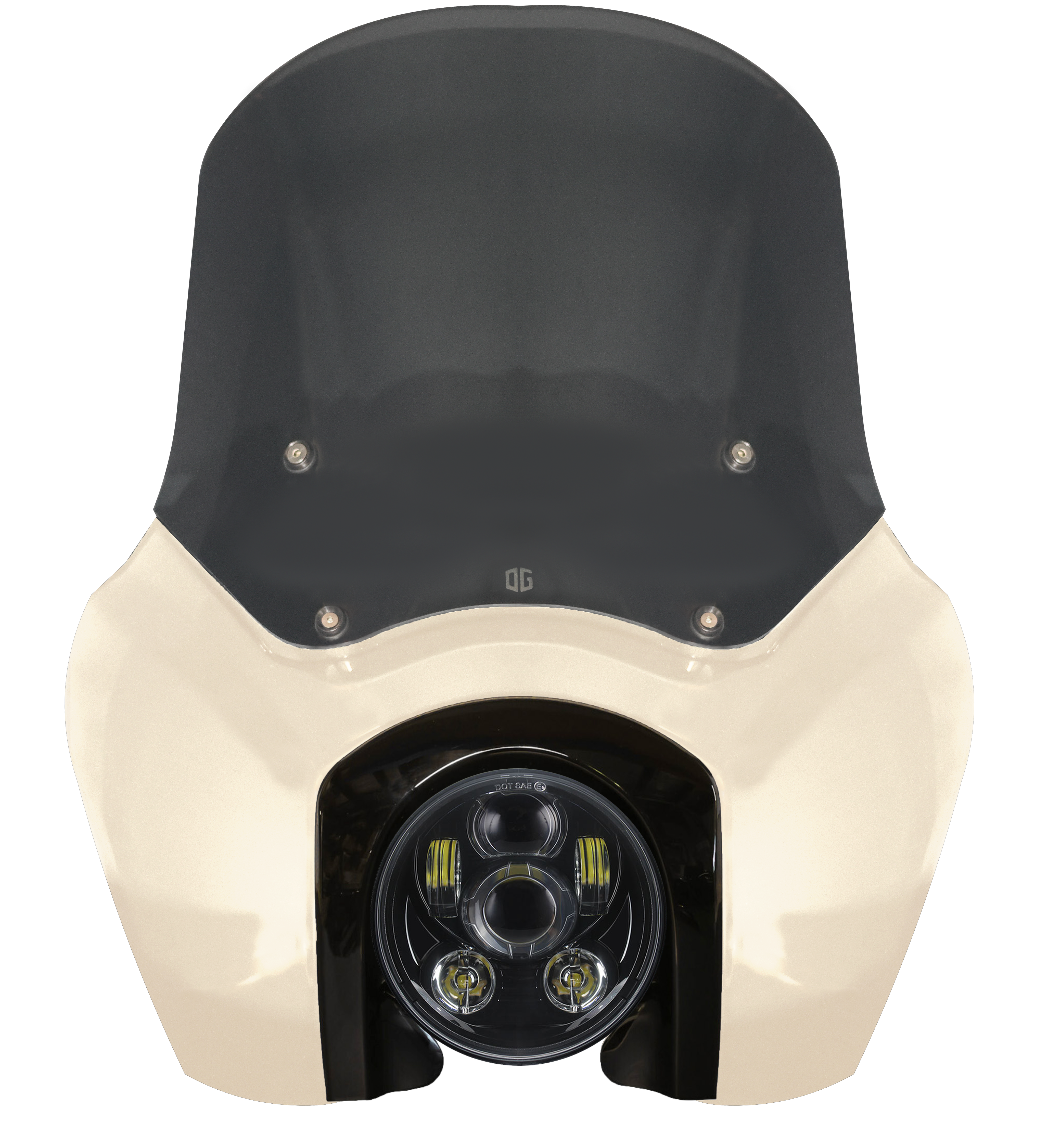 OG Softail Low Rider S Complete T-Sport Fairing Kit - White Sand Pearl - Original Garage Moto