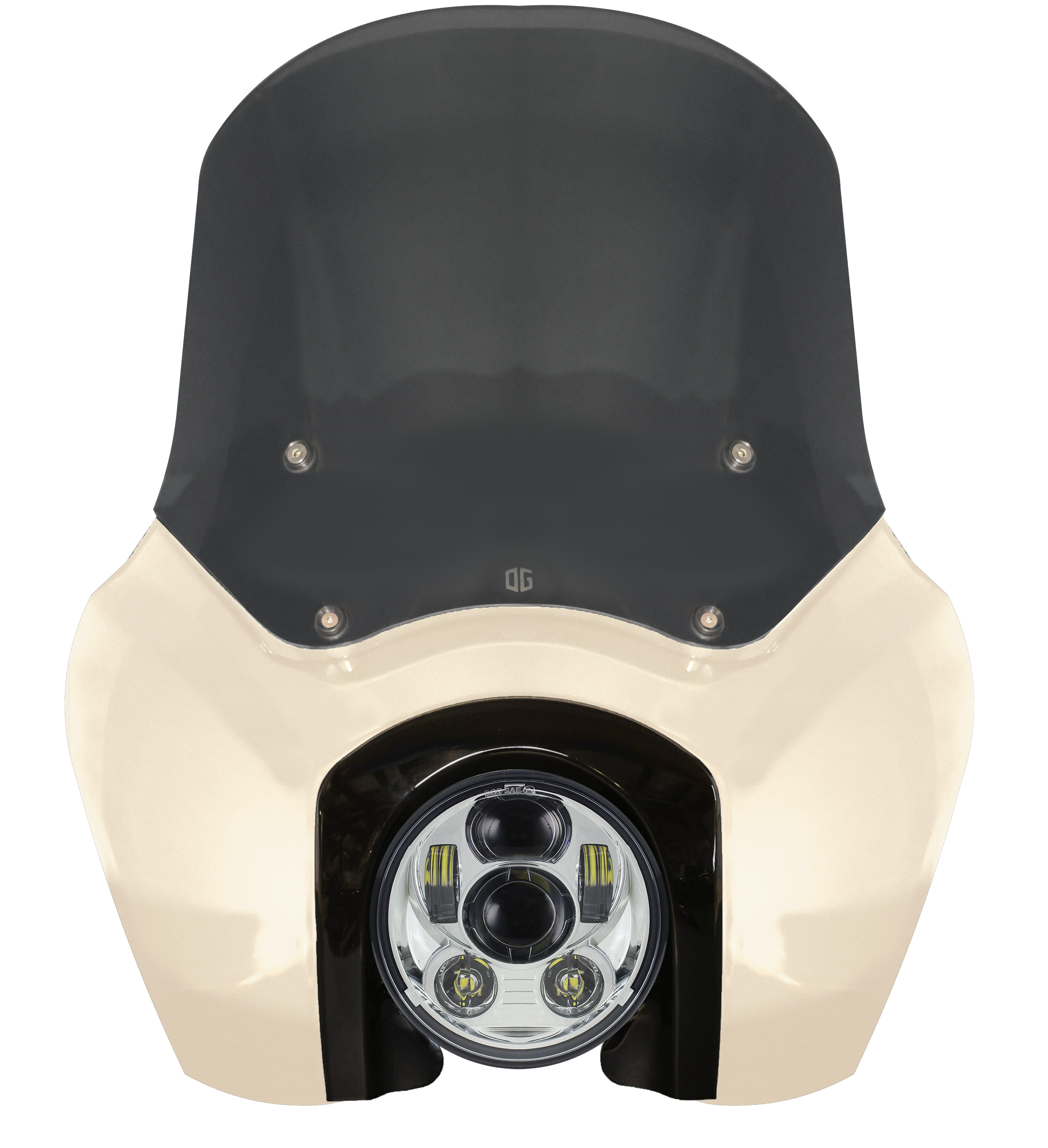 OG Softail Low Rider S Complete T-Sport Fairing Kit - White Sand Pearl - Original Garage Moto