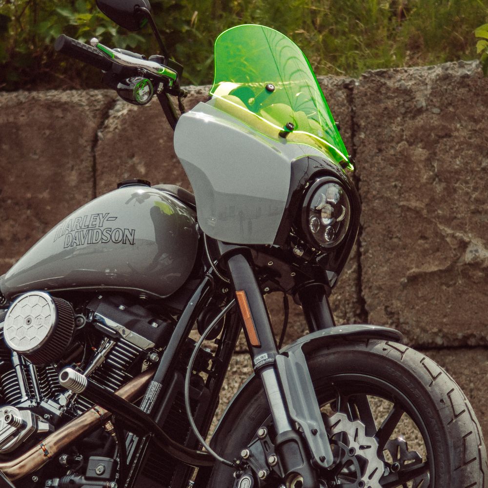 Original Garage Moto T-Sport Fairing Billiard Gray mountend on a 2025 Harley-Davidson Low Rider S
