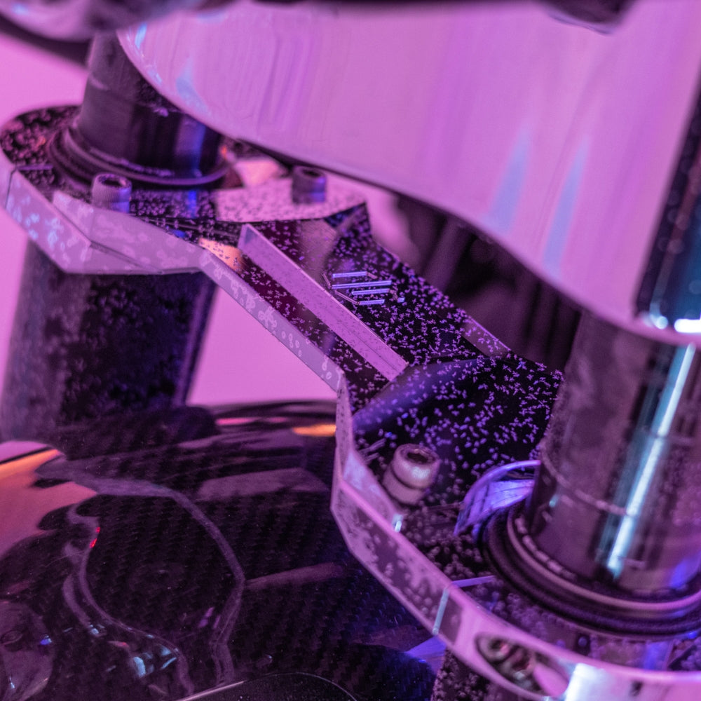 OG Speed 49mm (2014-Up) Touring Fork Brace installed on a Street Glide FLH