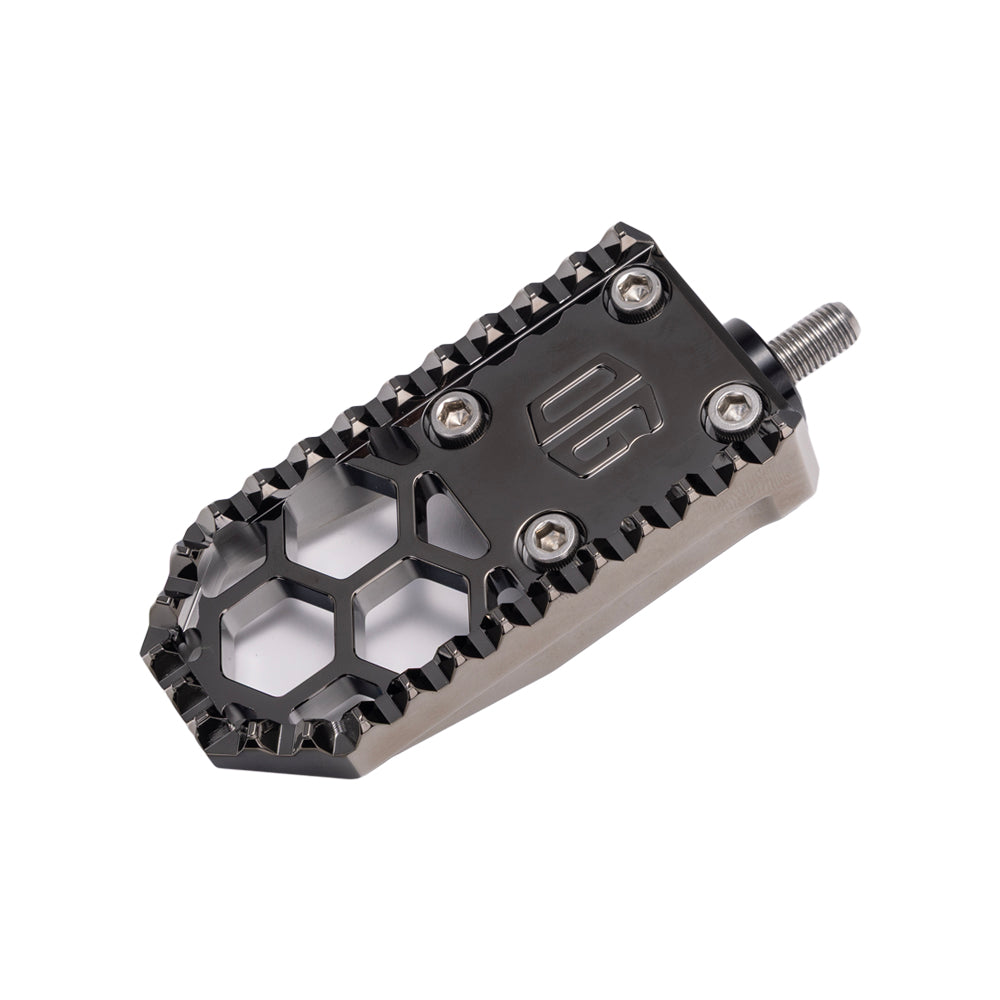 Black Chrome Harley Davidson Touring Bagger Mini Brake Pedal Gripper kit for Adjustable Brake Arm