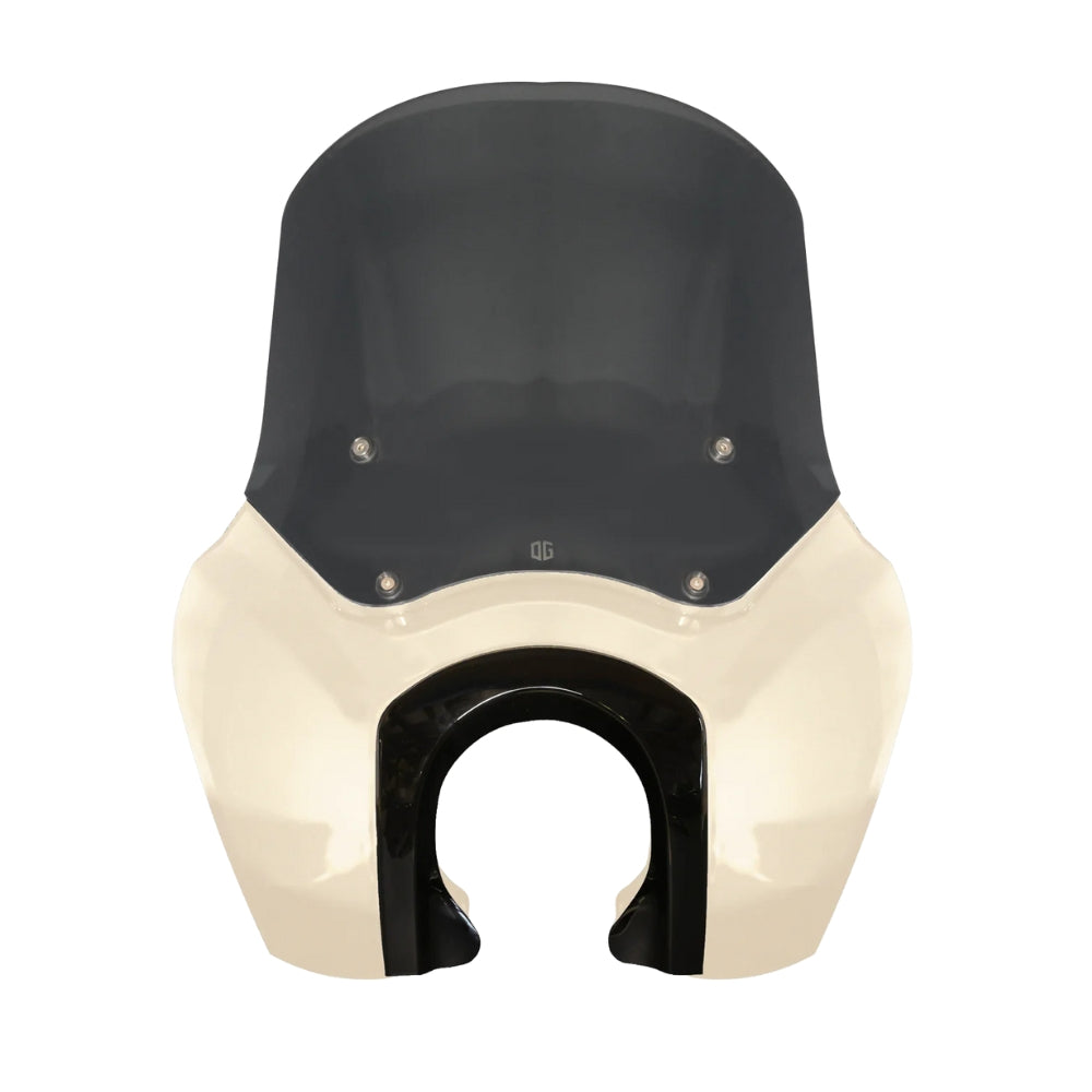 Original Garage Moto Softail Low Rider S Complete T-Sport Fairing Kit - White Sand Pearl Color Match - OEM Headlight