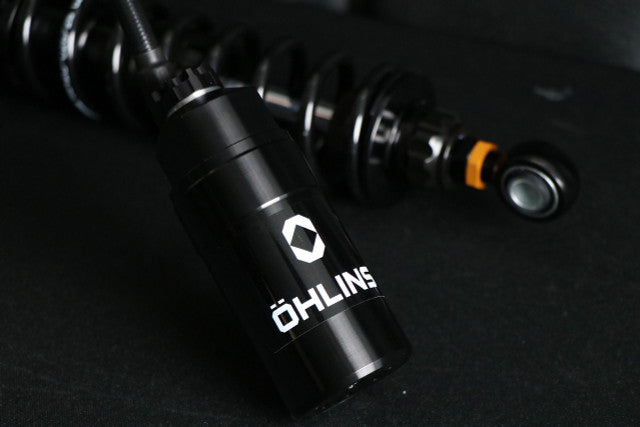 Ohlins HD 051 13" Blackline Touring Adjustable Shocks With Remote Reservoir for 2014 to present touring