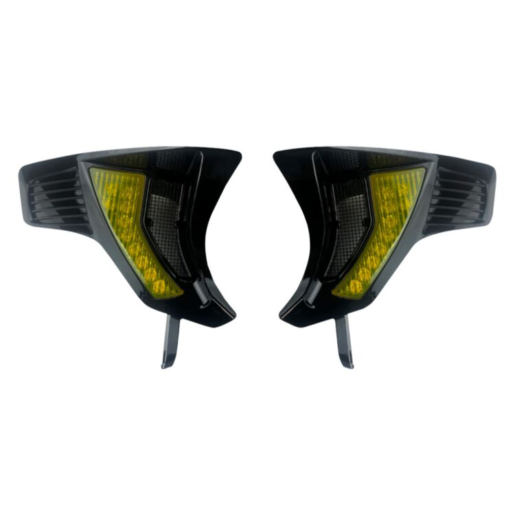 Road Glide Front Turn Signal Vent Upgrades for 2024-Up Shark Demon® LED Headlight Kit - Yellow
