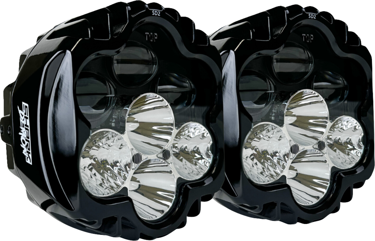 Clear and Clear Shark-Demon® 2 Performance LED Headlight Kit for Road Glide Motorcycles