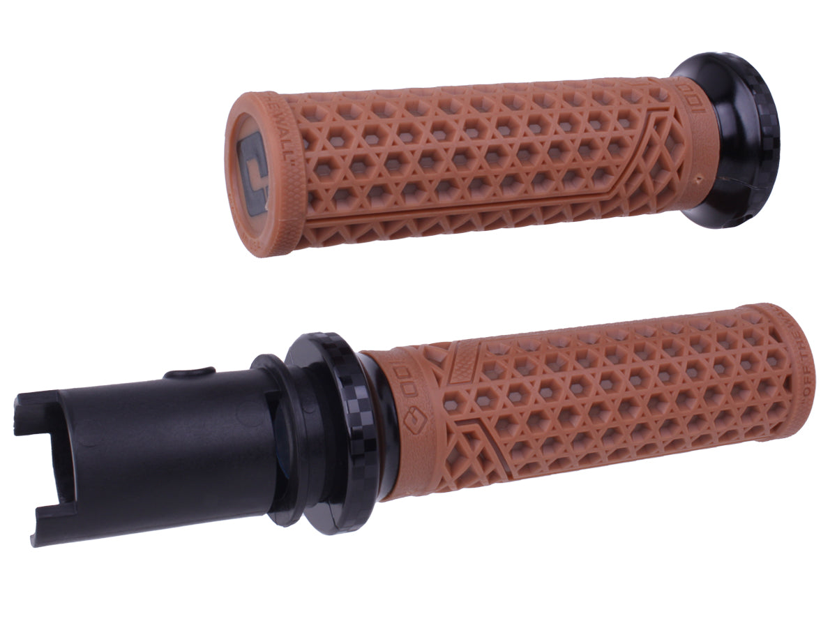 Vans V-Twin Lock-On Grips For 2024-Up-Touring & 2025-Up M8 Softails Gum Rubber/Black Checker