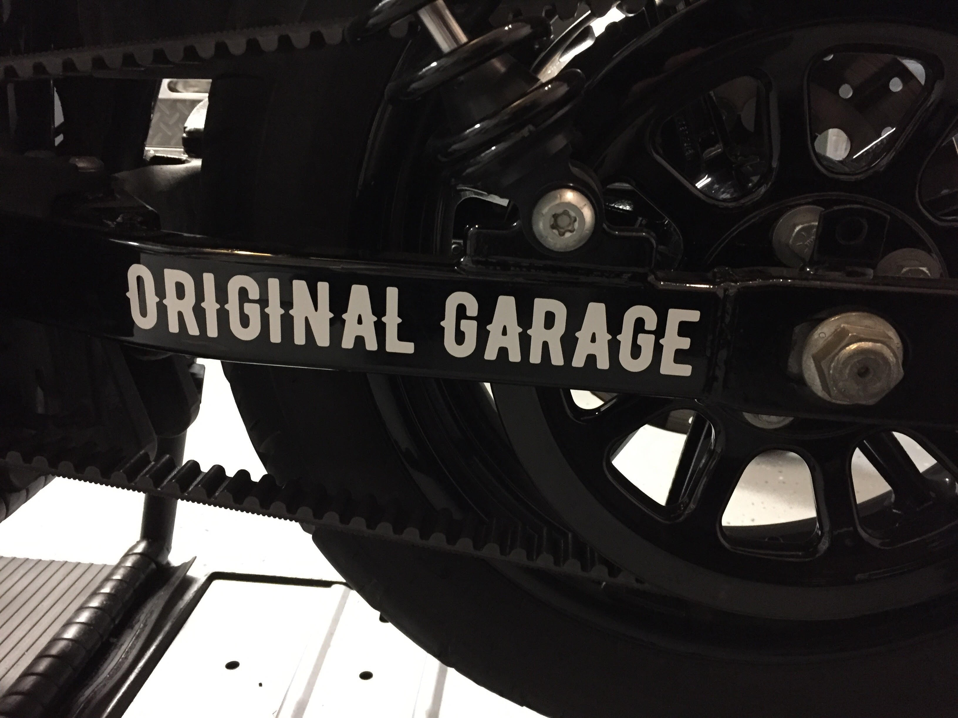 OG Moto Live by the gun swingarm sticker - Original Garage Moto
