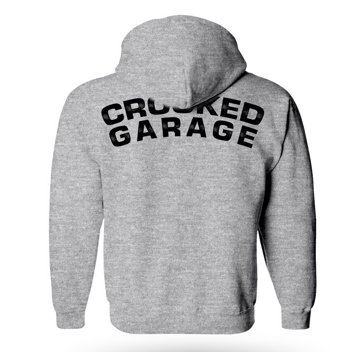 Crooked Garage Pullover Hoodie - Heather Gray