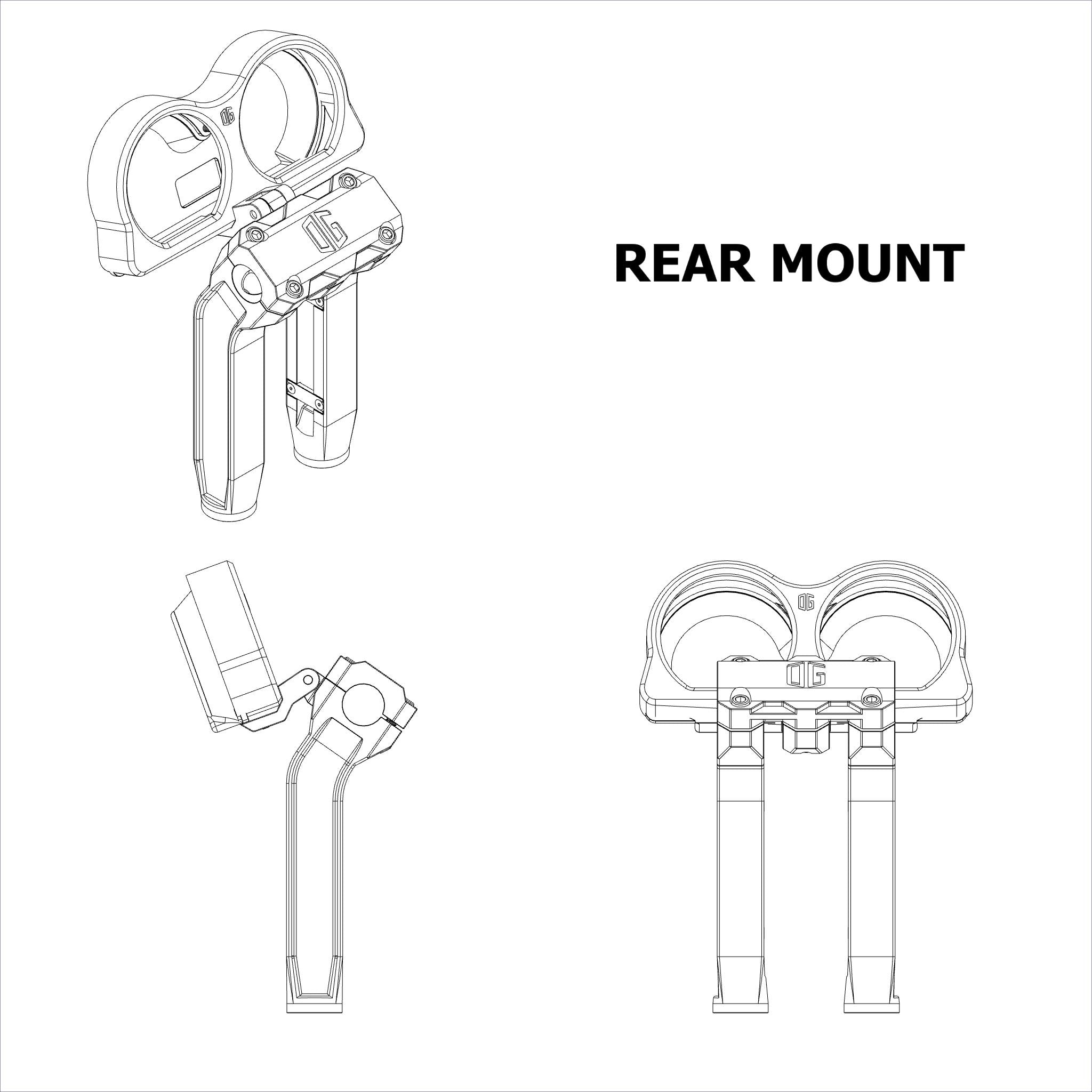 Lunette de jauges OG pour Road Glide