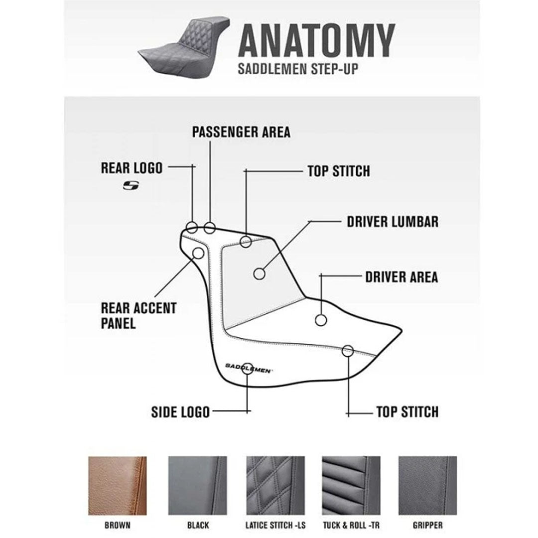 Saddlemen Custom Step Up Seat - Original Garage Moto