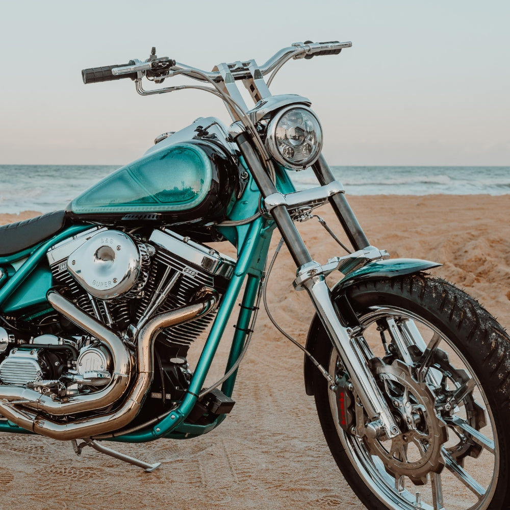 5.75'' OG Projector LED Headlight for Harley-Davidson installed on a FXR