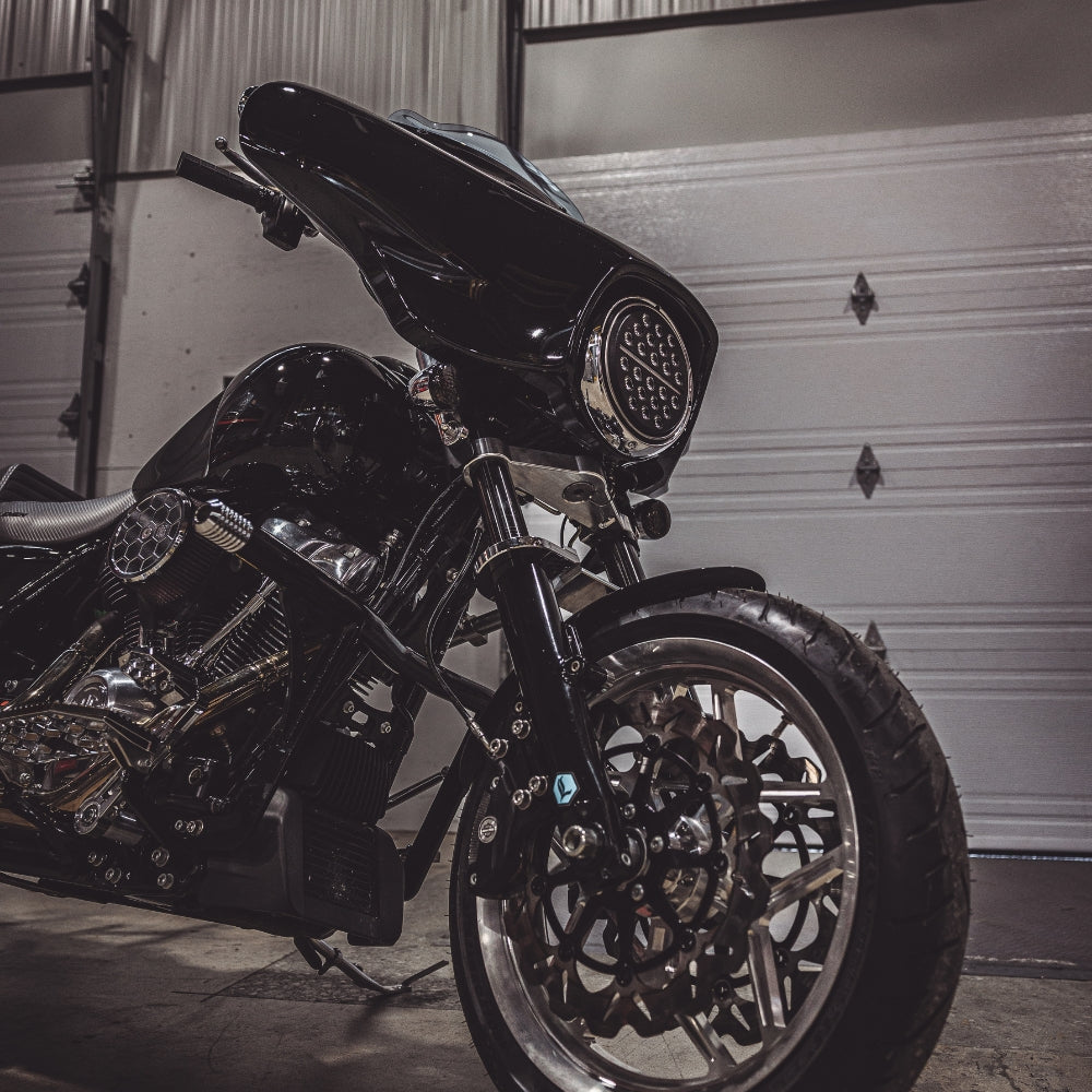 7" OG X-series LED Headlight for Harley-Davidson installed on a 2017 Street Glide