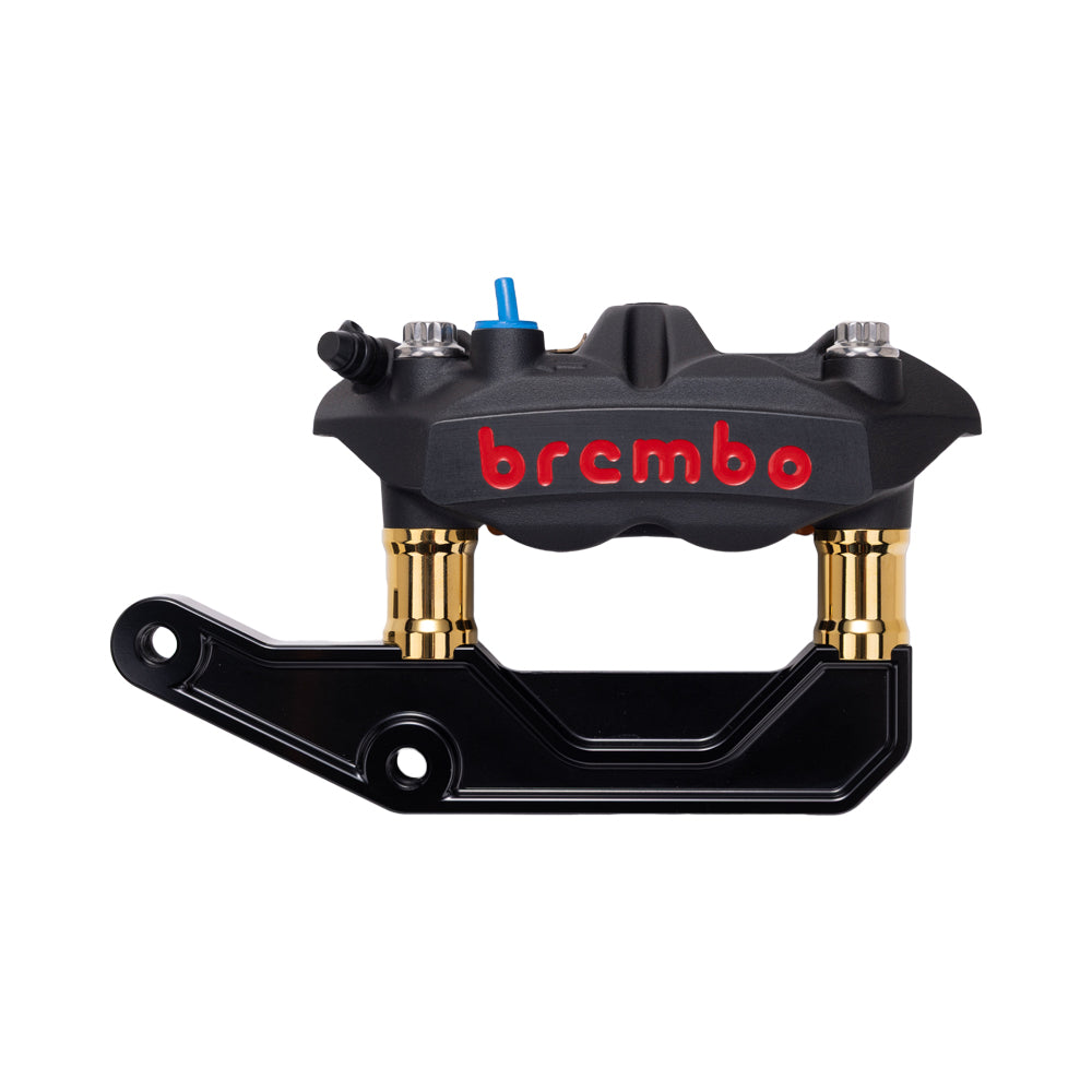 4x 12mm Motorcycle Black Spacers – For Radial Brake Calipers, Collar On Each Side
