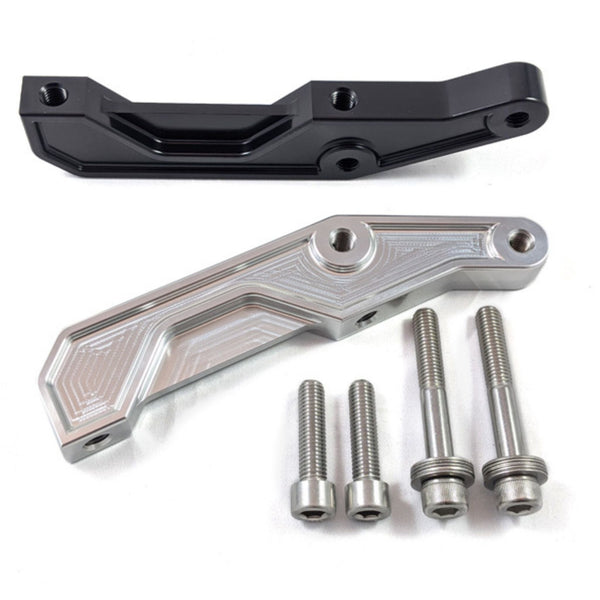 Support D'étrier De Frein Radial Avant Pour Harley - Aluminium, Noir/chrome, écartement 108 Mm - 5