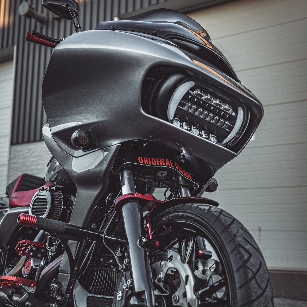 Harley-Davidson Road Glide OG LED Headlight for 2015-2023 Models installed on a 2023 Road Glide