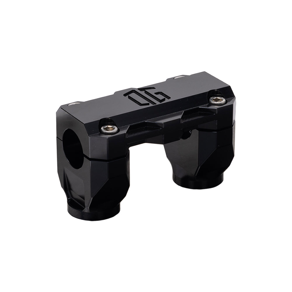 OG Black 2 inch Pull Straight Risers with Black Standard Top Clamp