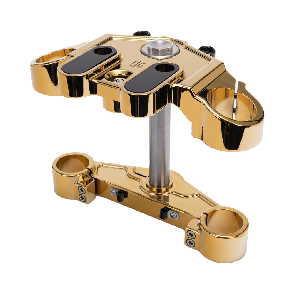 Gold Plating Harley Davidson 2014-Up Touring Drop 1" Triple Trees kit