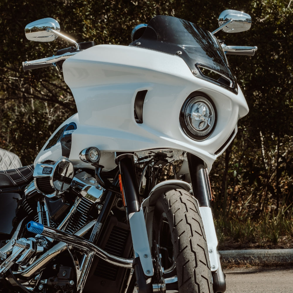 OG 2020-Up Softail Lowrider S & ST Lower Triple Tree kit installed on a 2024 Softail Low Rider ST FXLRST